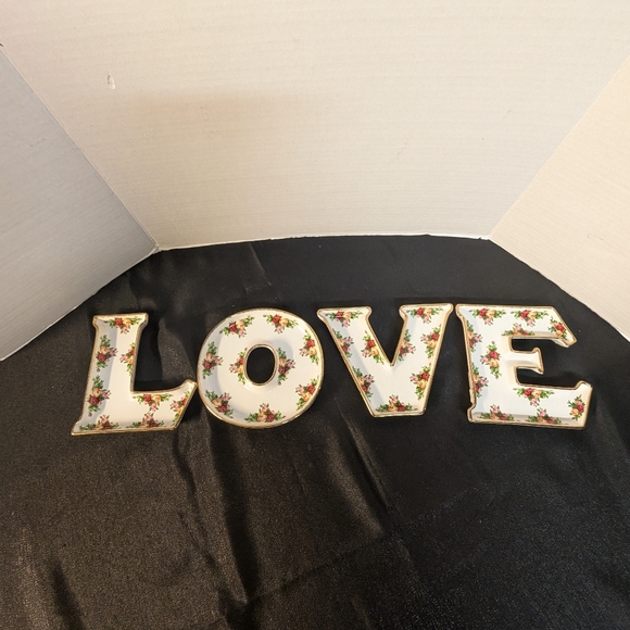 ROYAL ALBERT Old Country Roses Letter Candy Dish Wall Joy Lot - Picture 7 of 14